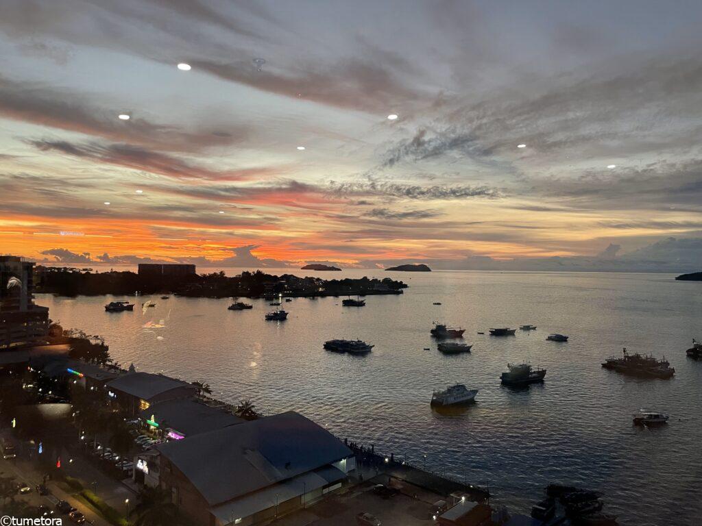 ラウンジから景色