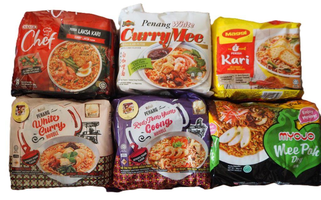 インスタントヌードル購入品一覧