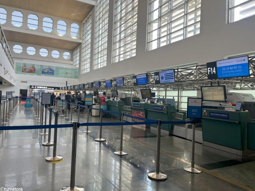 廈門航空チェックイン
