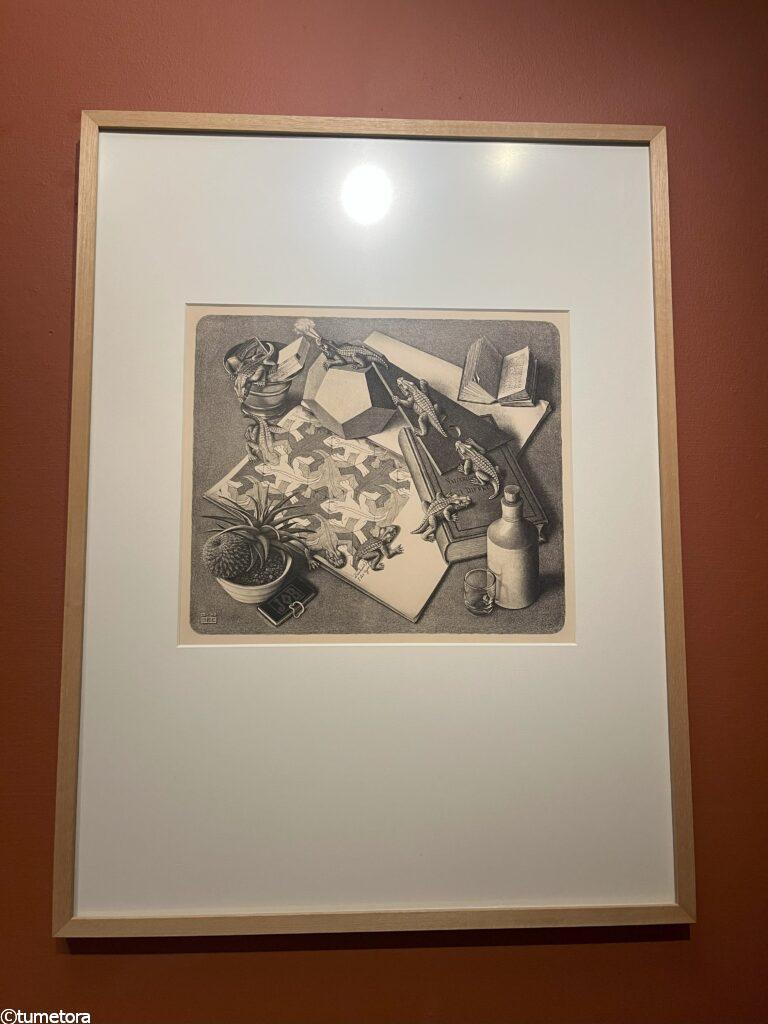 エッシャー作品「爬虫類」