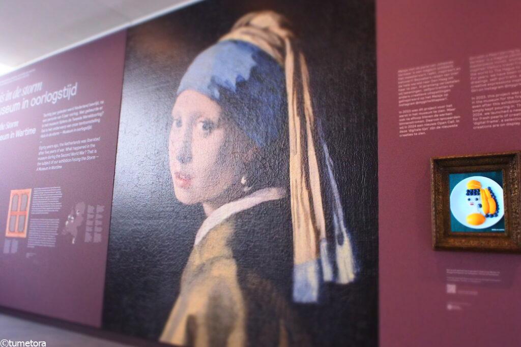 マウリッツハイス美術館の入り口にある展示
