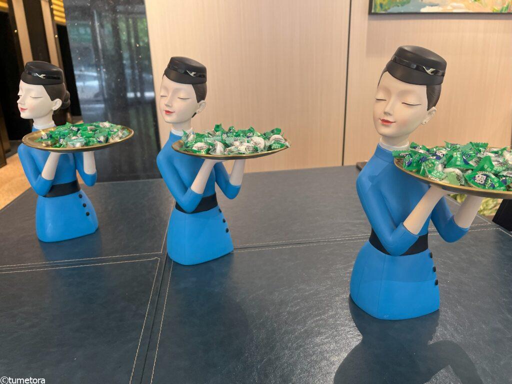 廈門航空の無料トランジェットホテルのロビー