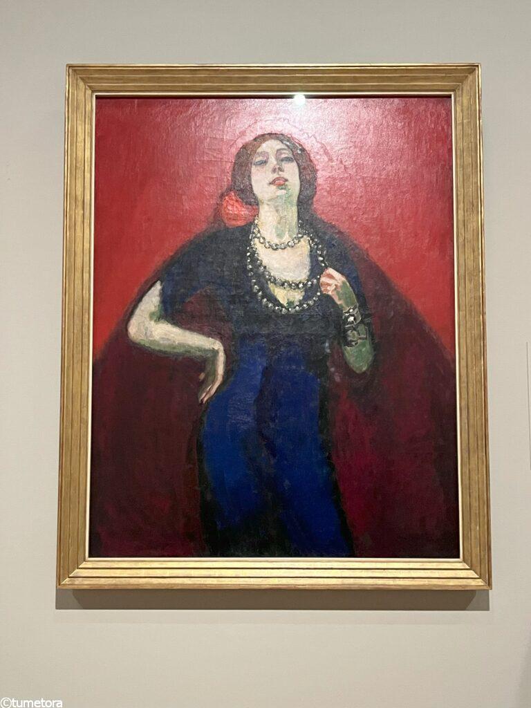 ケース・ファン・ドンゲン作「画家の妻、ヒュース・プライティンゲルの肖像」1911年