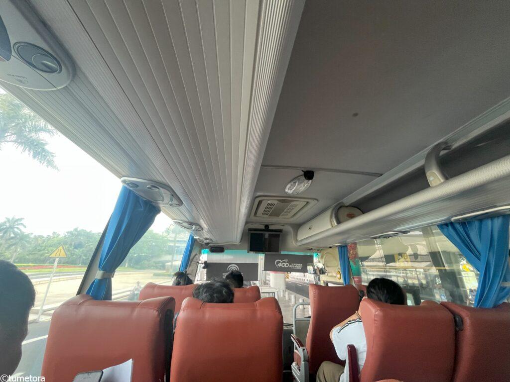 廈門航空の無料シャトルバス