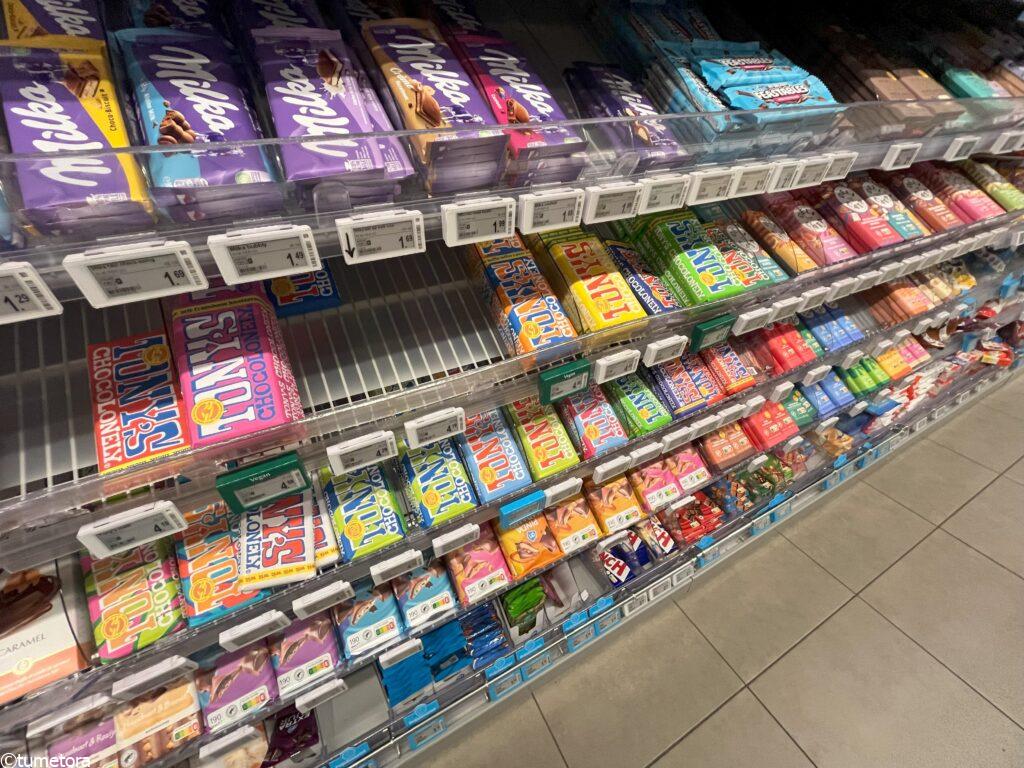 アルバートハインのチェコレート売り場の様子