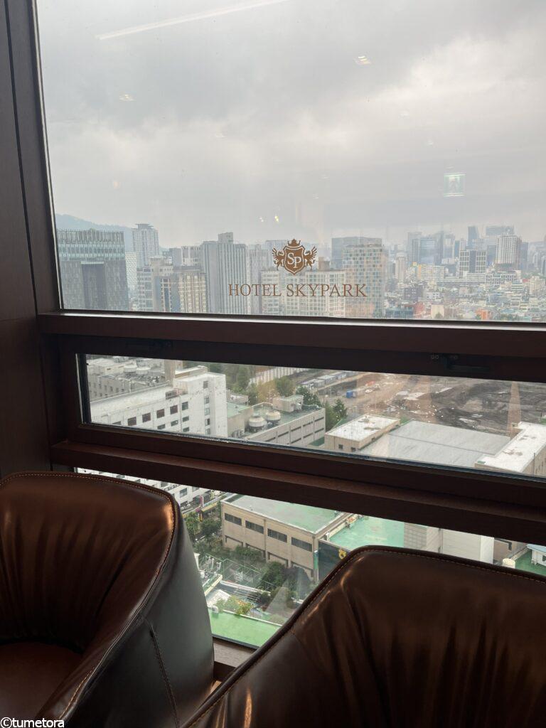 ホテル スカイパーク キングスタウン 東大門(Hotel Skypark Kingstown Dongdaemun)のエレベーターホールからの眺め