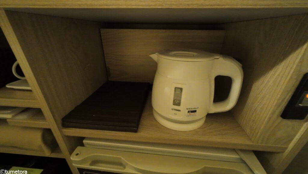 スーパーホテル釧路・黒金のスーパールームの備品1