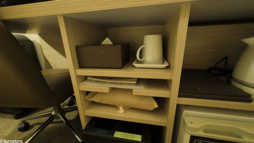 スーパーホテル釧路・黒金のスーパールームの備品3