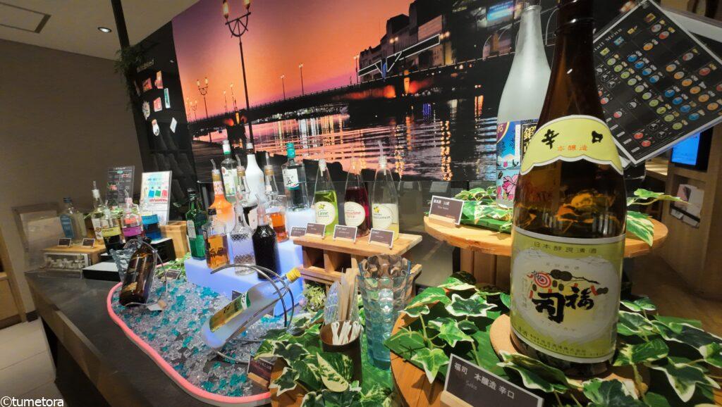 15時~21時限定!アルコールも無料の太っ腹「ウェルカムバー」