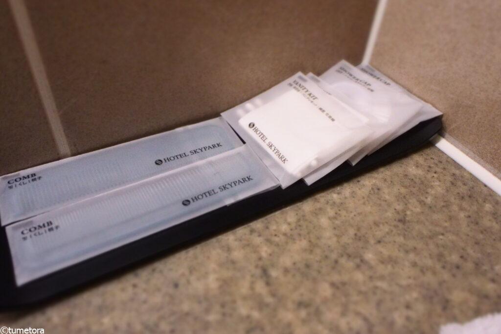 ホテル スカイパーク キングスタウンのデラックスツインのアメニティ