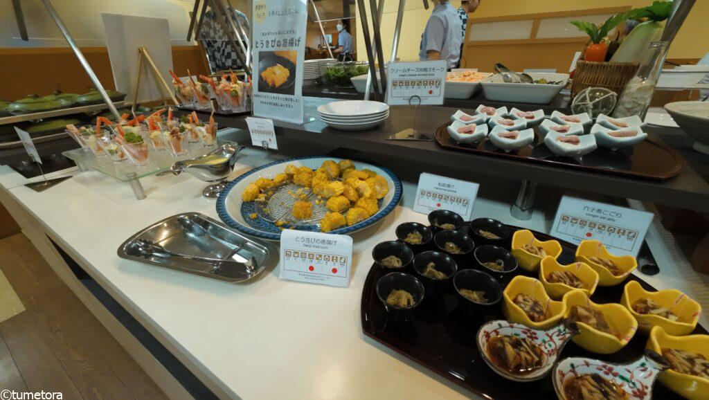 休暇村支笏湖のビュッフェ