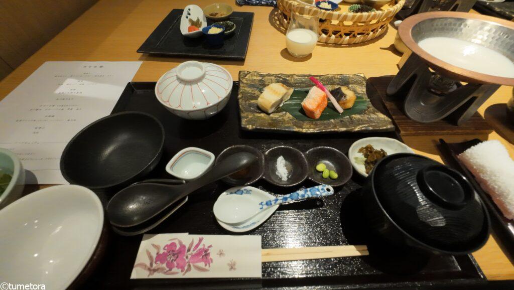 翠山亭の朝ごはん