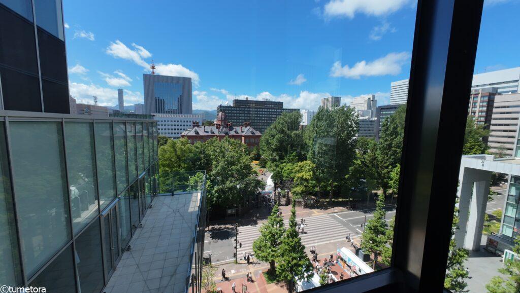 赤レンガテラスからの眺望