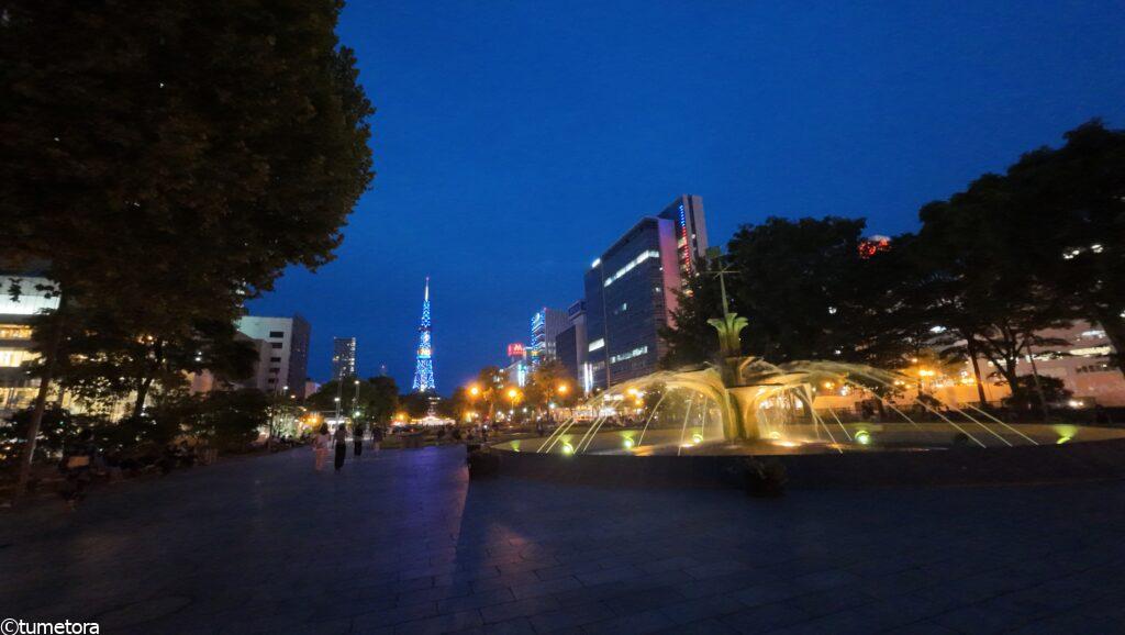 大通公園の夜の様子